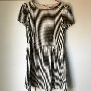 juicy couture fit and flare striped dress
